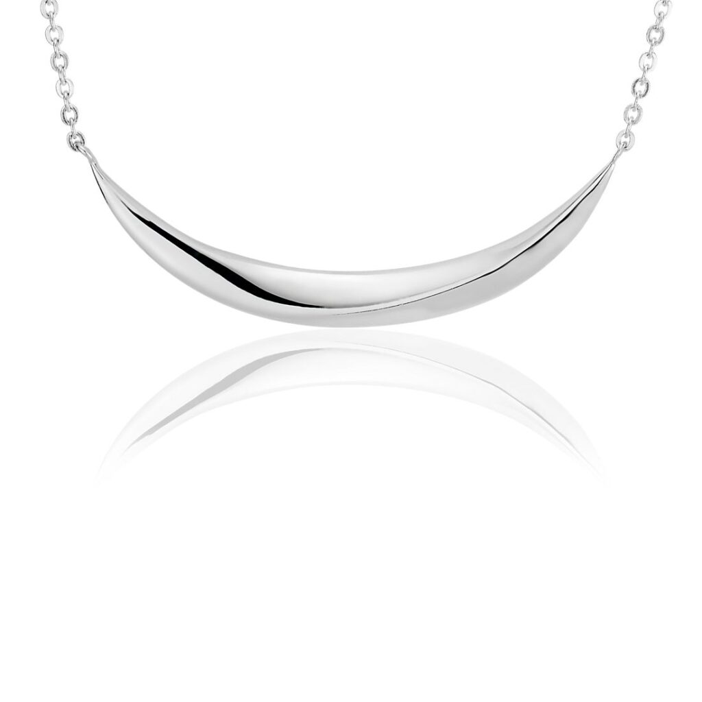 Smile bar Neckless in Sterling Silver